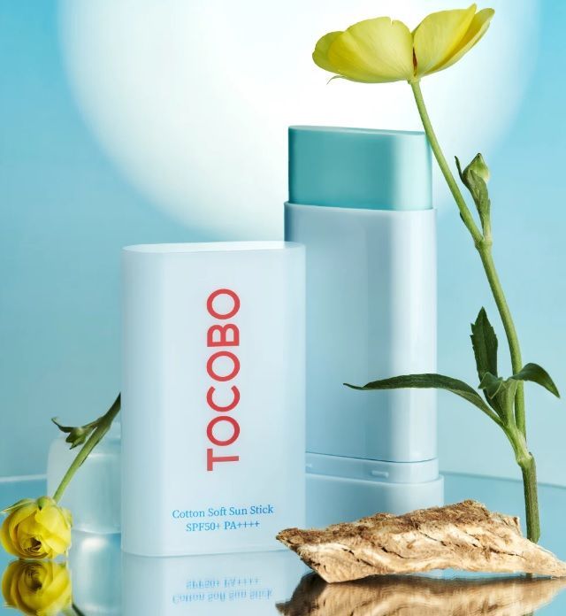Стик для лица солнцезащитный себорегулирующий Tocobo Cotton Soft Sun Stick SPF50+ PA++++