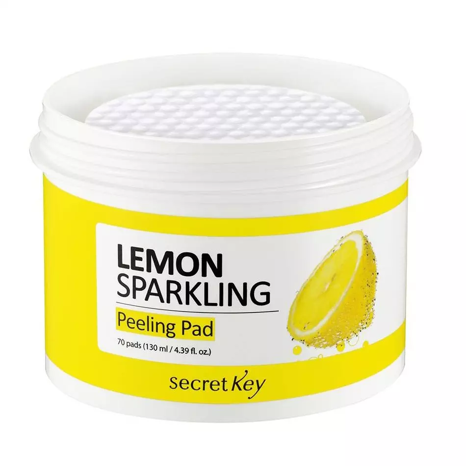 Пилинг-салфетки с экстрактом лимона Secret Key Lemon Sparkling Peeling Pad