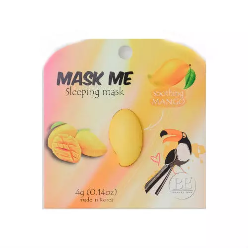 Маска ночная для лица «Beauty Me, Korea», успокаивающая (манго)